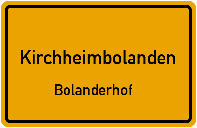Straßenverzeichnis Kirchheimbolanden Bolanderhof