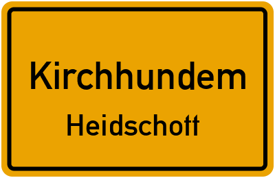 Straßenverzeichnis Kirchhundem Heidschott