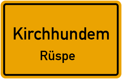 Straßenverzeichnis Kirchhundem Rüspe