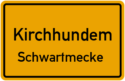 Ortsschild Kirchhundem Schwartmecke