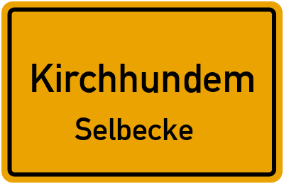 Straßenverzeichnis Kirchhundem Selbecke