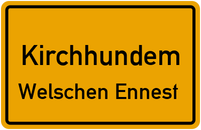 Straßenverzeichnis Kirchhundem Welschen Ennest