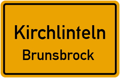 Ortsschild Kirchlinteln Brunsbrock
