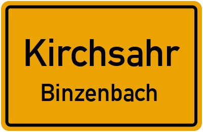 Straßenverzeichnis Kirchsahr Binzenbach