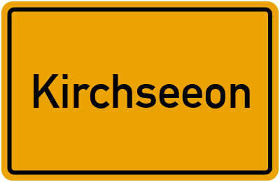 Ortsschild von Kirchseeon in Bayern