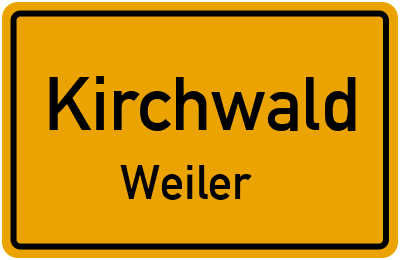 Straßenverzeichnis Kirchwald Weiler