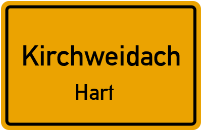 Straßenverzeichnis Kirchweidach Hart