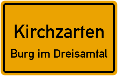 Straßenverzeichnis Kirchzarten Burg im Dreisamtal