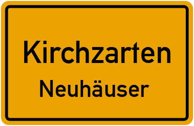 Straßenverzeichnis Kirchzarten Neuhäuser