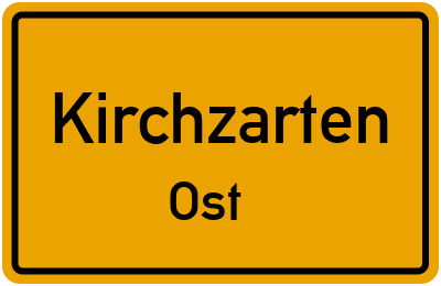 Straßenverzeichnis Kirchzarten Ost