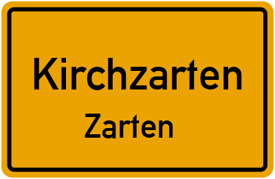 Straßenverzeichnis Kirchzarten Zarten