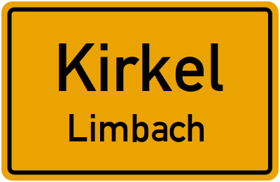Ortsschild Kirkel Limbach