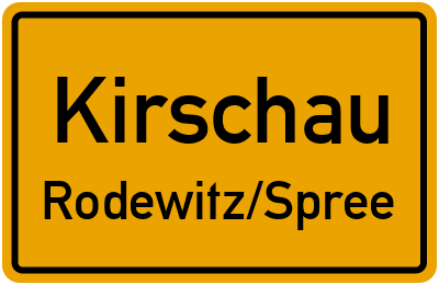 Straßenverzeichnis Kirschau Rodewitz/Spree