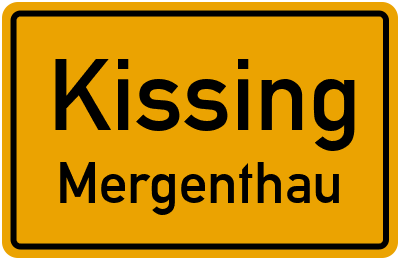 Straßenverzeichnis Kissing Mergenthau