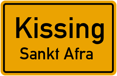 Straßenverzeichnis Kissing Sankt Afra