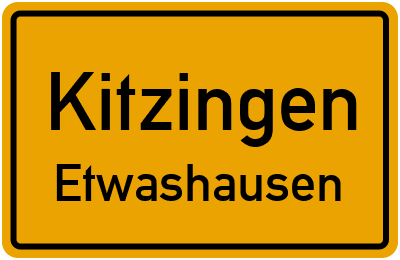 Straßenverzeichnis Kitzingen Etwashausen