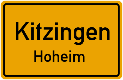 Straßenverzeichnis Kitzingen Hoheim