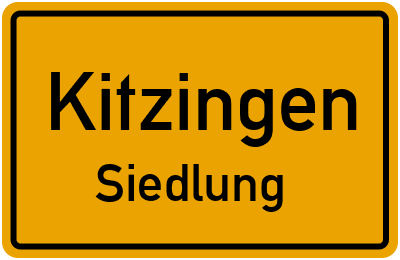 Straßenverzeichnis Kitzingen Siedlung