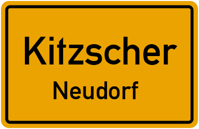 Straßenverzeichnis Kitzscher Neudorf