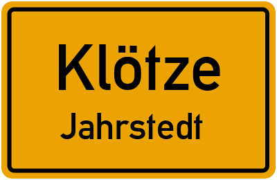Straßenverzeichnis Klötze Jahrstedt