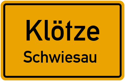 Straßenverzeichnis Klötze Schwiesau