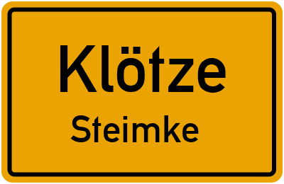 Straßenverzeichnis Klötze Steimke