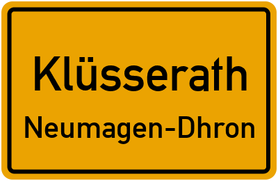 Straßenverzeichnis Klüsserath Neumagen-Dhron