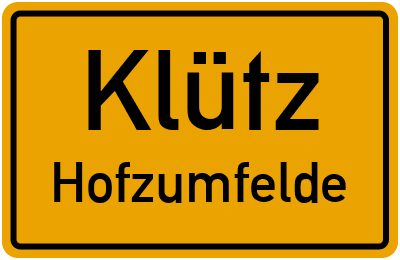 Straßenverzeichnis Klütz Hofzumfelde