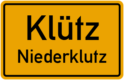 Straßenverzeichnis Klütz Niederklutz