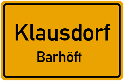 Straßenverzeichnis Klausdorf Barhöft