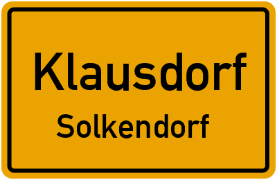 Straßenverzeichnis Klausdorf Solkendorf