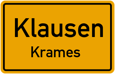 Straßenverzeichnis Klausen Krames
