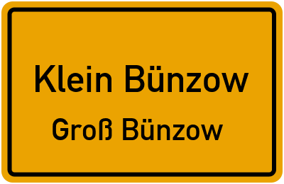 Straßenverzeichnis Klein Bünzow Groß Bünzow