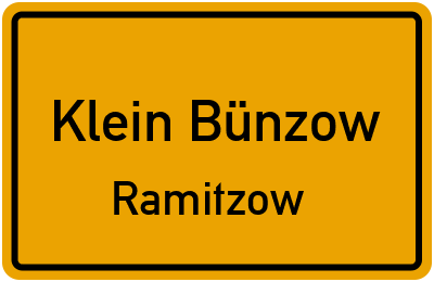 Straßenverzeichnis Klein Bünzow Ramitzow