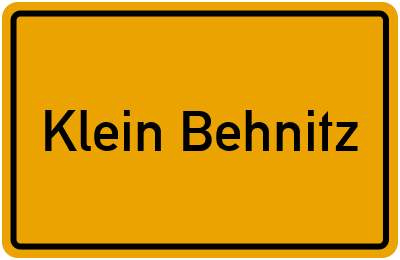 Klein Behnitz Branchenbuch