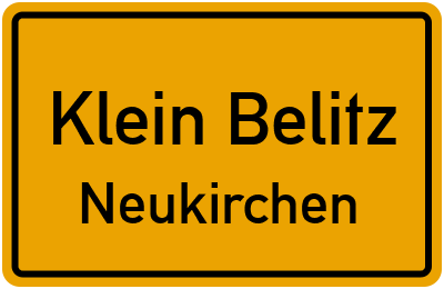 Straßenverzeichnis Klein Belitz Neukirchen