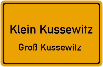 Straßenverzeichnis Klein Kussewitz Groß Kussewitz
