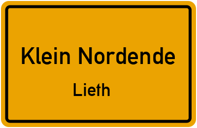 Straßenverzeichnis Klein Nordende Lieth