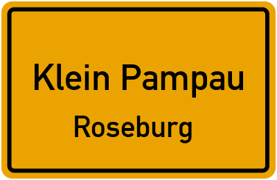 Straßenverzeichnis Klein Pampau Roseburg