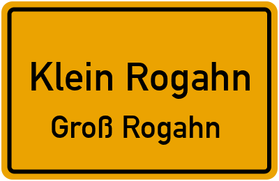 Straßenverzeichnis Klein Rogahn Groß Rogahn