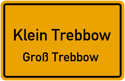 Straßenverzeichnis Klein Trebbow Groß Trebbow