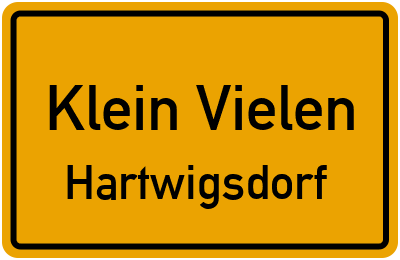 Straßenverzeichnis Klein Vielen Hartwigsdorf