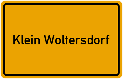 Klein Woltersdorf in Brandenburg
