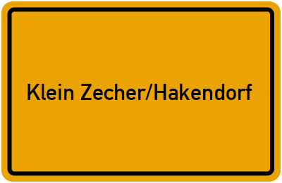 Branchenbuch Klein Zecher/Hakendorf, Schleswig-Holstein