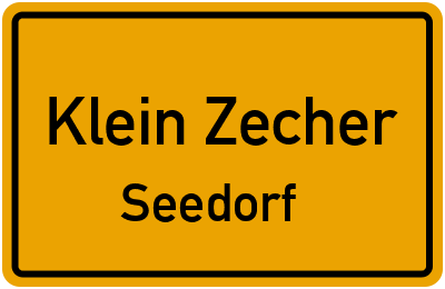 Straßenverzeichnis Klein Zecher Seedorf