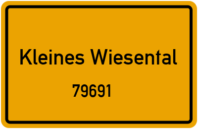 79691 Kleines Wiesental