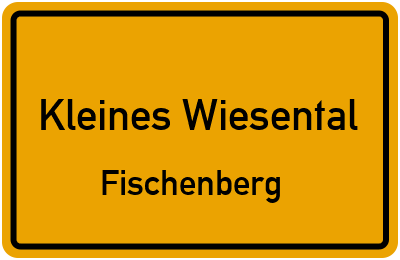 Straßenverzeichnis Kleines Wiesental Fischenberg