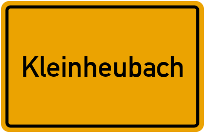 Ortsschild von Kleinheubach in Bayern