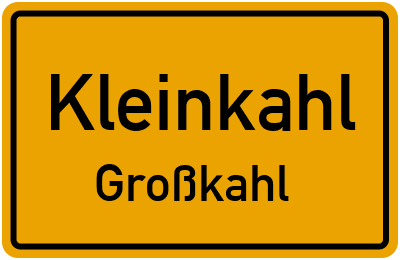 Straßenverzeichnis Kleinkahl Großkahl