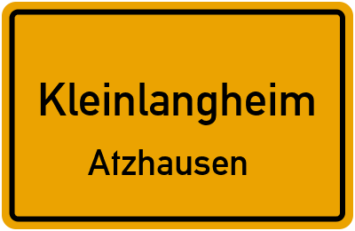 Straßenverzeichnis Kleinlangheim Atzhausen